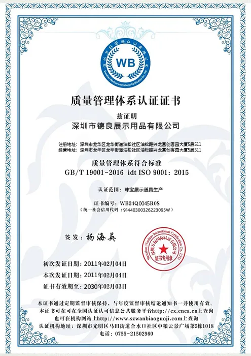 Quality Management System Certification (ISO 9001/QMS Certification)