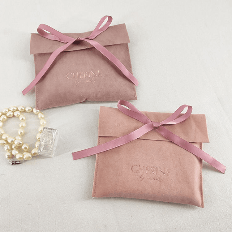 DE-LIANG の習慣は宝石類のための贅沢な巾着の香水ペンの腕時計の宝石類のギフトの化粧品のビロードの袋を印刷しました