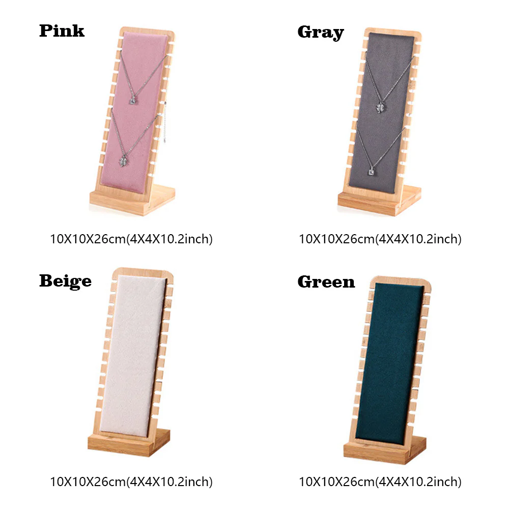 BamBoo Necklace Jewelry Dispaly Props,Jewelry Display Stand,Necklace Display,Storage Rack for Gift,Boutique,Necklace Display Storage DL2447