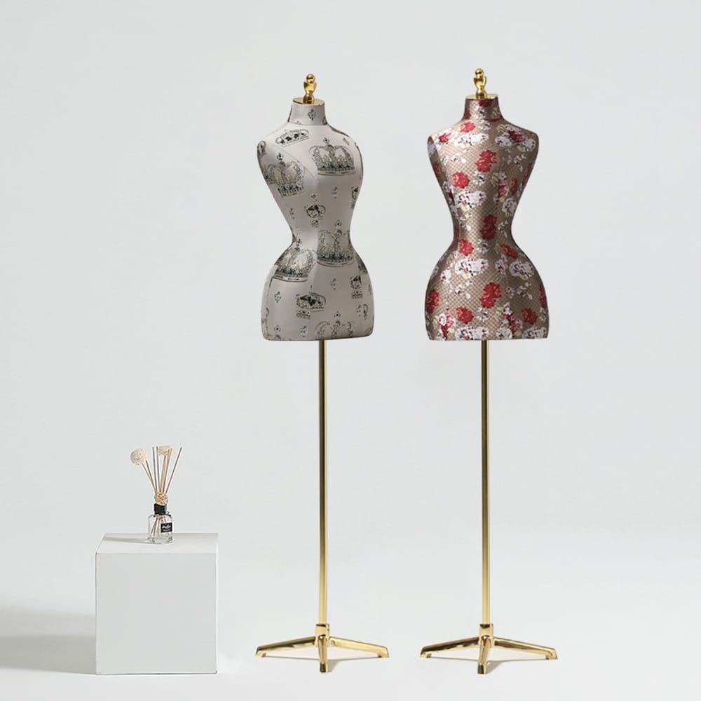 DE-LIANG Винтаж половина тела женский дисплей форма платья, цвет ткани манекен торс, большой бедра модель для одежды окна дисплей