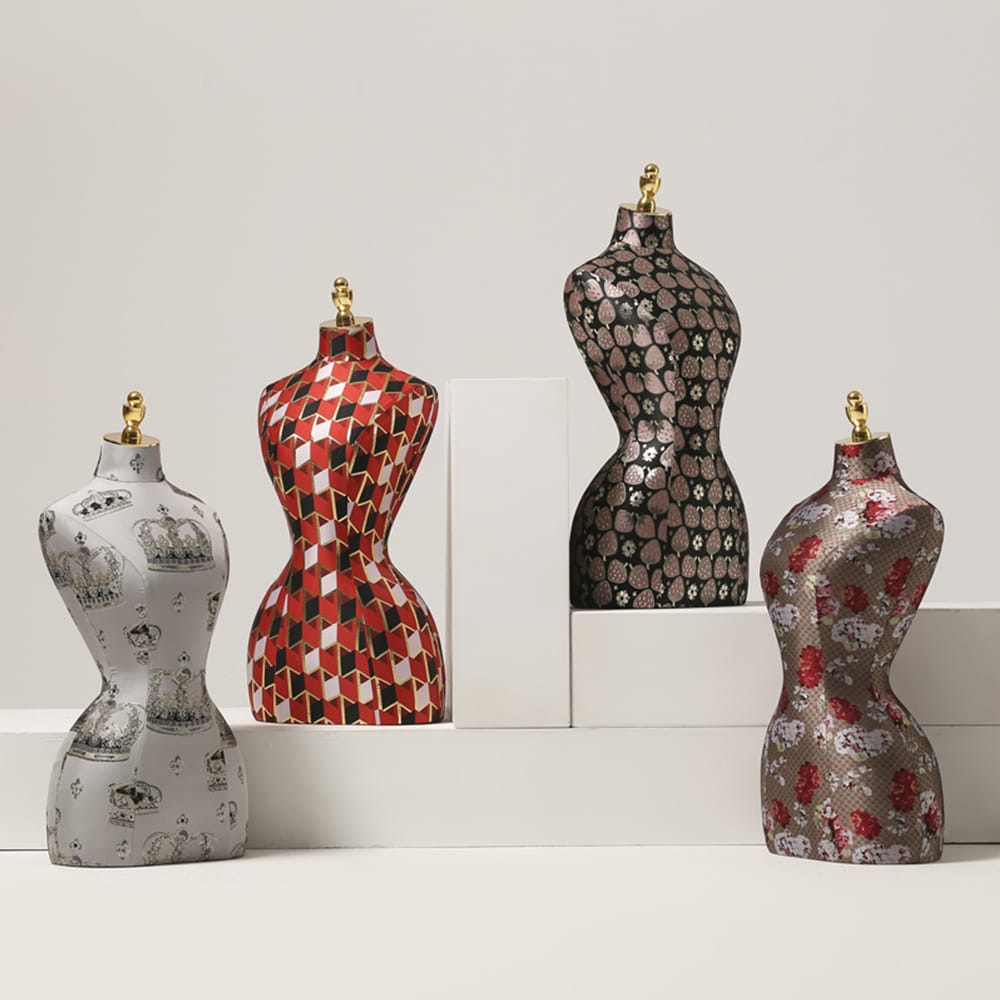 DE-LIANG Винтаж половина тела женский дисплей форма платья, цвет ткани манекен торс, большой бедра модель для одежды окна дисплей