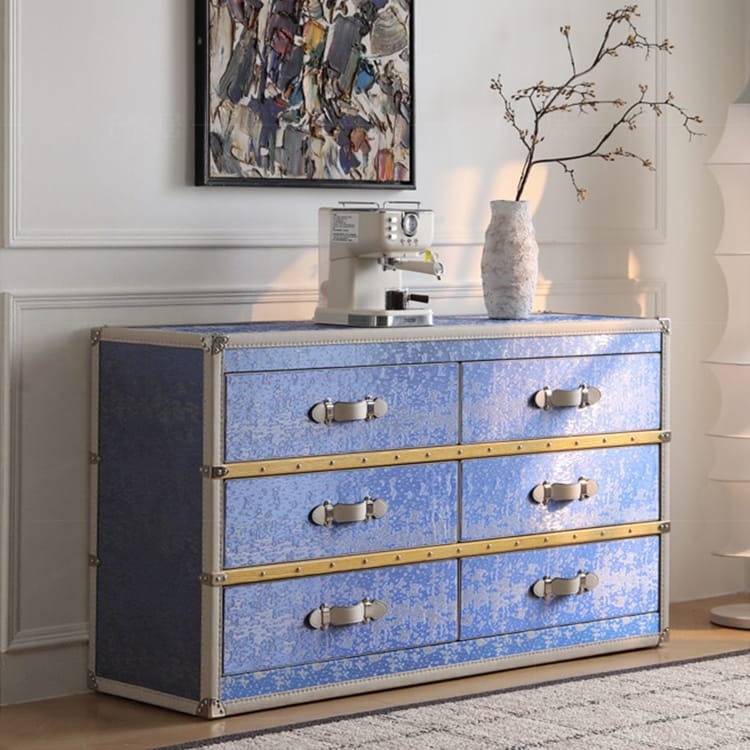 Sileiフレンチヴィンテージスタイル5段ジュエリーキャビネット、銅線で細工された、エレガントなハードケースのデザイン、軽い豪華な独立型ジュエリーストレージ