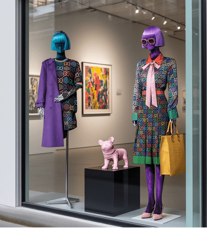 Mannequin Product Window Display Set up