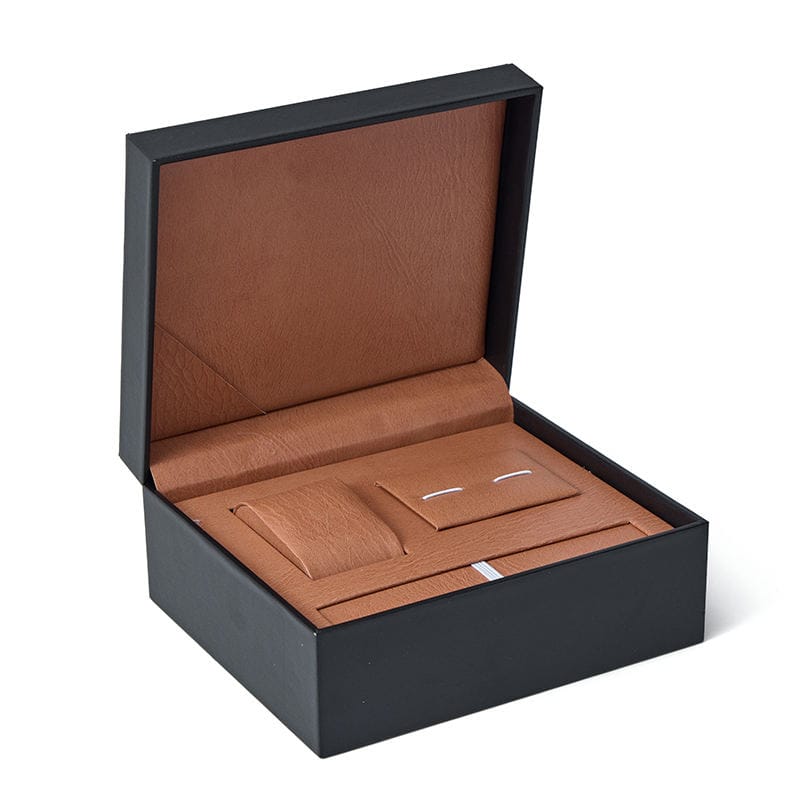 High-End PU Leather Watch Box - Water-Resistant Organizer for Storage & Gifting (Custom Logo)