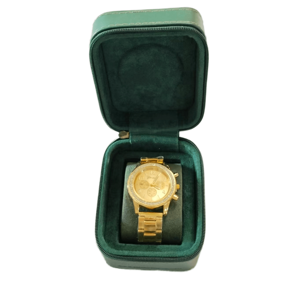 Custom Logo Leather Watch Box - Exquisite Zipper Design, Lint Lining for Watch/Jewelry