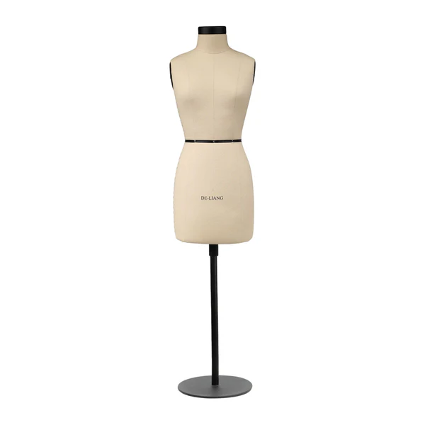 1:2 Half-Scale Female Torso Dress Form – Size 6/12 Mini Mannequin for Sewing & Pattern Making