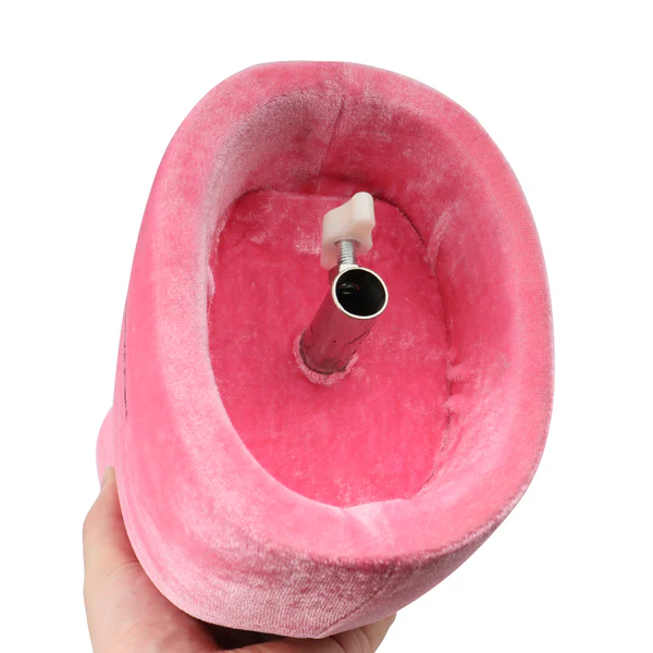 1:2ハーフスケールピンクベルベットドレスフォーム - ファッションデザインのための完全にPinnableマネキン