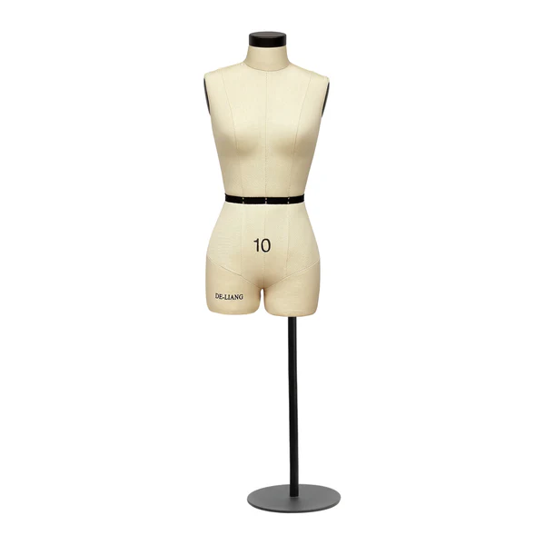 1:2 Half-Scale Dress Form with Soft Arms – Female Mannequin for Sewing & Tailoring