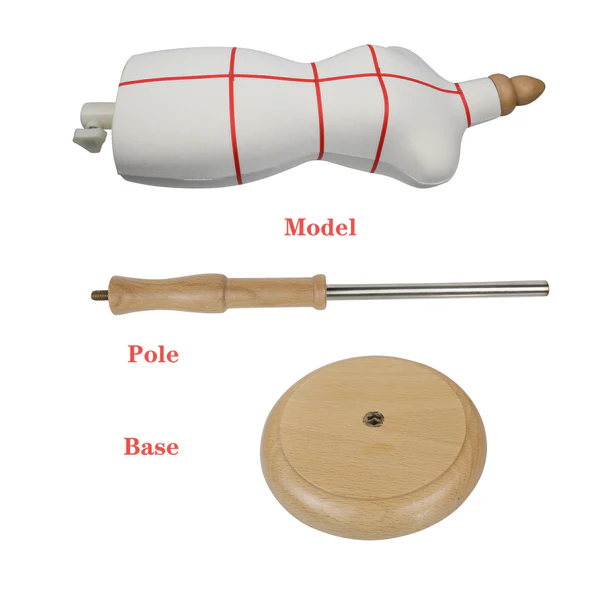 Mini mannequins multitailles (1:2/1:3/1:4) - Mannequins en mousse entièrement fixables, adaptés au drapage et à la couture