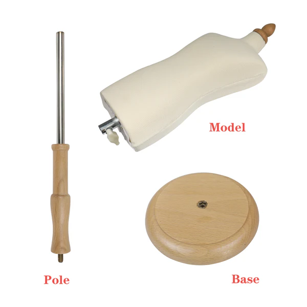 Mini-modèle masculin multiéchelle (1:2/1:3/1:4) - Mannequin en mousse entièrement pinnable pour le drapage