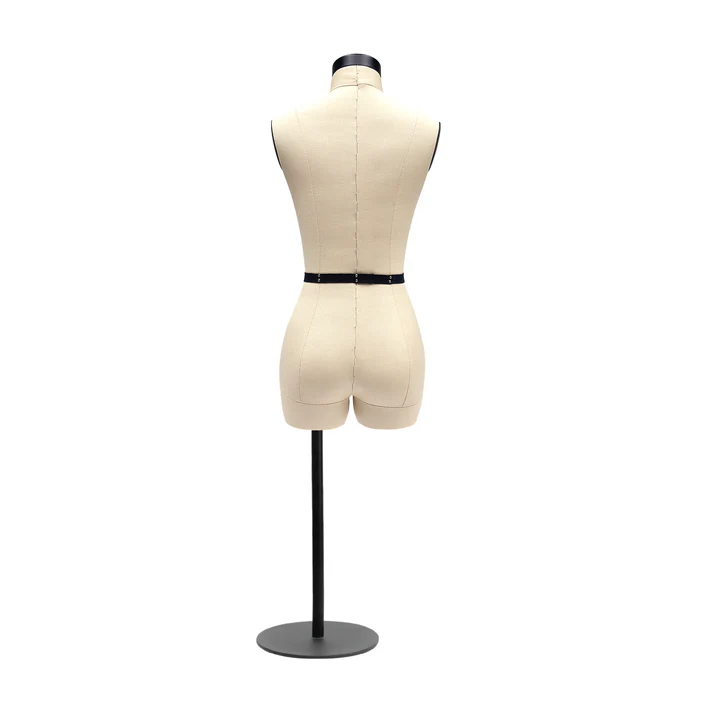 Half-Scale Sewing Dress Form (Size 8) – Mini Female Mannequin with Adjustable Height for Draping