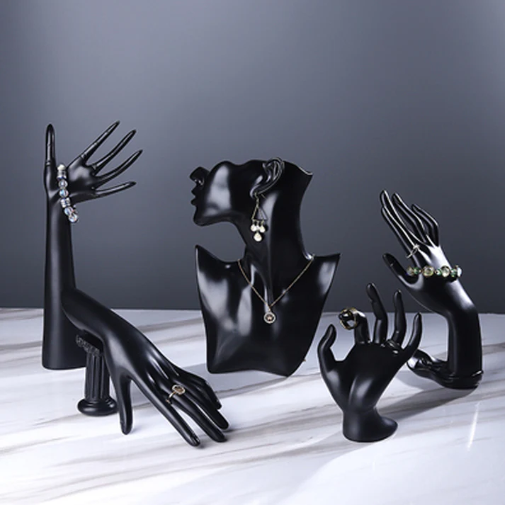 Multi-Style Resin Jewelry Stand – For Earrings, Necklaces & Home/Store Use