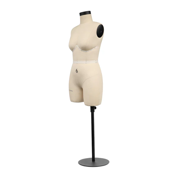 Half-Scale US Size 6 Dress Form – Metal Base Mannequin for Trouser & Lingerie Sewing