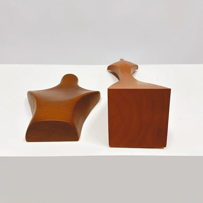 Vintage Jewelry Bust Stand – Solid Wood for Necklaces & Photography