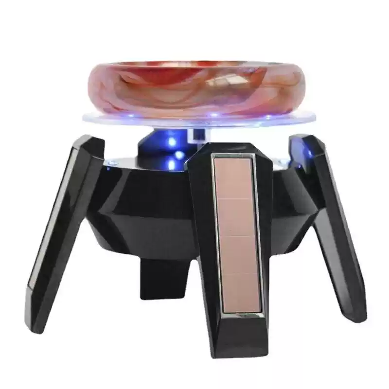 Premium Solar Rotating Display Stand – LED-Lit, Multi-Style for Jewelry, Gadgets & Home Decor