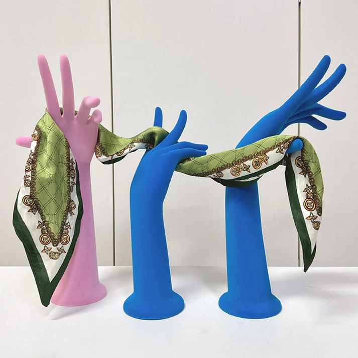 Luxury Velvet Female Mannequin Hand – Multi-Use Display Stand for Jewelry, Bags & Sunglasses