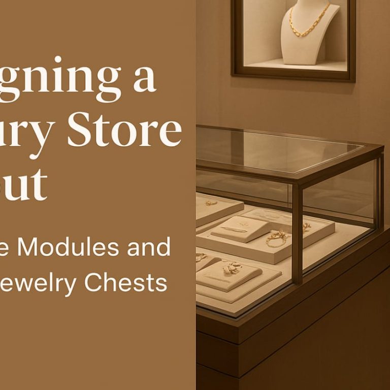 Designing a Luxury Store Layout with Safe Modules and Mobile Jewelry Chests